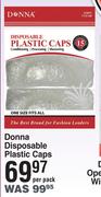 Donna Disposable Plastic Caps-Per Pack