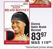 Donna Satin Braid Bonnet