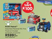Paw Patrol Assorted Marshall RC Fire Truck Of Cruiser SM-6054195, SM-6054190-Each