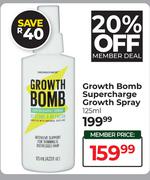 Growth Bomb Supercharge Growth Spray-125ml