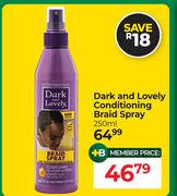 Dark & Lovely Conditioning Braid Spray-250ml