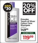 Provoke Touch Of Silver Colour Care Shampoo-400ml
