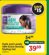 Dark & Lovely 48H Extra Strong Styling Gel-250ml