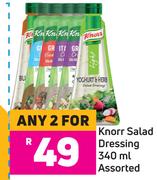 Knorr Salad Dressing Assorted-For 2 x 340ml