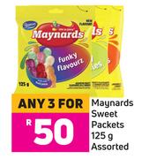 Maynards Sweet Packets Assorted-For 3 x 125g