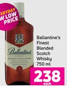 Ballantine's Finest Blended Scotch Whisky-750ml Each