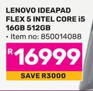 Lenovo Ideapad Flex 5 Intel Core i5 16GB 512GB