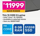 MSI Thin 15 Core i5 Laptop