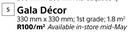 Gala Decor 330mm x 330mm-Per Sqm