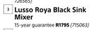 Lusso Roya Black Sink Mixer