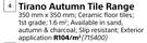 Tirano Autumn Tile Range 350mm x 350mm-Per Sqm
