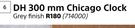 DH 300mm Chicago Clock (Grey Finish)