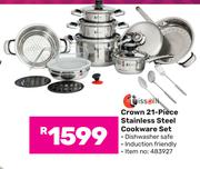 Tissolli Crown 21-Piece Stainless Steel Cookware Set-Per Set