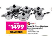 Tissolli Tango 12-Piece Stainless Steel Cookware Set-Per Set