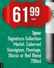 Spier Signature Collection Merlot, Cabernet Sauvignon, Pinotage, Shiraz Or Red Blend-750ml Each
