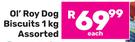 Ol'Roy Dog Biscuits Assorted-1Kg