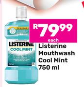 Listerine Mouthwash Cool Mint-750ml Each