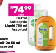 Dettol Antiseptic Liquid Assorted-750ml Each