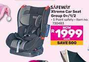 Safeway Xtreme Car Seat Group 0+/1/2-Each