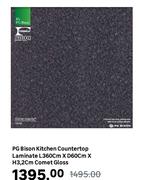 PG Bison Kitchen Counter Top Laminate L360cm x D60cm x H3.2cm Comet Gloss