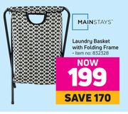 Mainstays Laundry Basket With Folding Frame