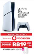 Sony Play Station 5 Slim Digital Console-On Home Internet 200GB