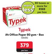Typek A4 Office Ppaer 80 Boxes-Per Box