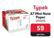Typek A7 Mini Note Paper-Per Box