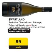  Swartland Bush Vine Chenin Blanc, Pinotage, Cabernet Sauvignon Or Syrah-750ml Each