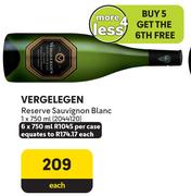 Vergelegen Reserve Sauvignon Blanc-6 x 750ml Per Case