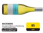 Backsberg Sauvignon Blanc Or Chardonnay-6 x 750ml Per Case