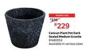 Cancun Plant Pot Dark Sealed Medium Granite 81480023