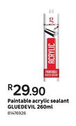 GlueDevil Paintable Acrylic Sealent-260 ml