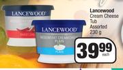 Lancewood Cream Cheese Tub Assorted-230g Each