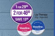 Vaseline Lip Therapy Assorted-For 1 x 20g