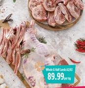 Whole & Half Lamb A2/A3-Per Kg