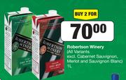 Robertson Winery-For 2 x 1L