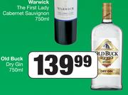 Old Buck Dry Gin-750ml