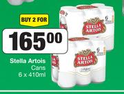 Stella Artois Cans-For 2 x 6 x 410ml