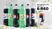 Pepsi Light, Max Or 7Up Sugar Free-For 6 x 2L