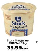 Stork Margarine MFS Tub-1Kg Each