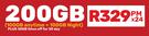 Vodacom Data Sim Card-200GB 