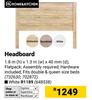 Home & Kitchen Headboard-1.8m (h) x 1.3m (w) x 40mm (d)