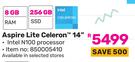 Acer Aspire Lite Celeron 14"