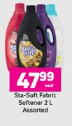 Sta Soft Fabric Softener Assorted-2L Each
