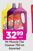 Mr Muscle Tile Cleaner Assorted-750ml Each