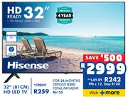 Hisense 32" (81cm) HD LED TV