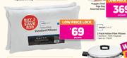 Mainstays 2 Pack Hollow Fibre Pillows-45 x 70cm