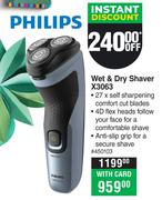Philips Wet & Dry Shaver X3063