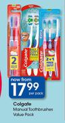 Colgate Manual Toothbrushes Value Pack-Per Pack